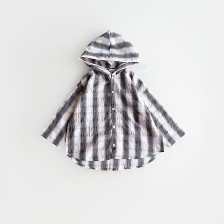urbanrabbit/49. Check Hood Shirt Jacket JS-JM