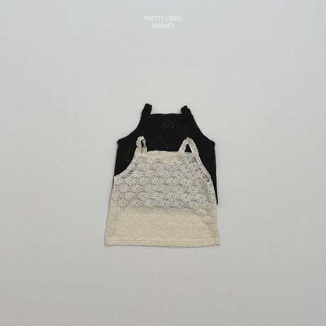 lindo/47. flower knit T sleeveless XS-XL