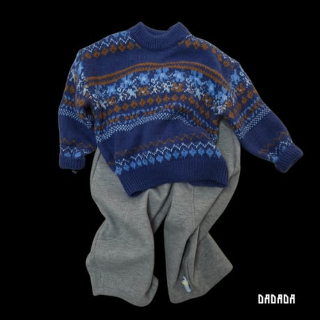dadada/9. very blue knit M-XL