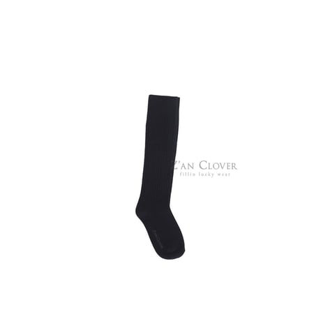 zanclover/4. plain over knee socks M(160-180)-XL(220-240)