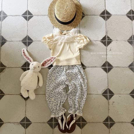 melikey/16. egg flower pants JS-JM