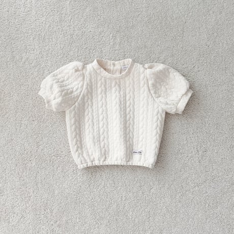 urbanrabbit/37. Cable Quilted Puff Top JS-JM