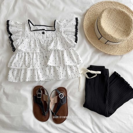 melikey/90. dot kangkang sleeveless blouse JS-JM