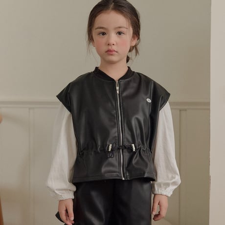melikey/100. string ledder vest JS-JM