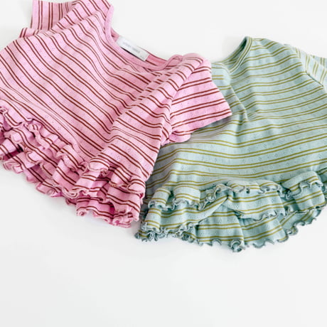 urbanrabbit/22. Stripe Frill Tee XS-XL
