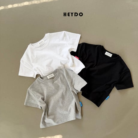 heydo/2. plain silket half t T-shirt JS-JL