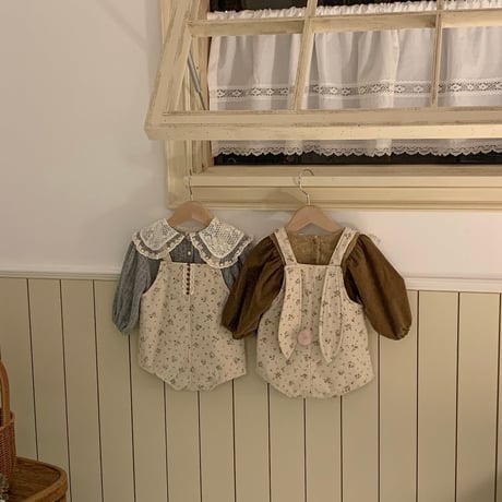 bebeholic/22. rabbit overalls suit S(3-6M)-XL(18-24M)