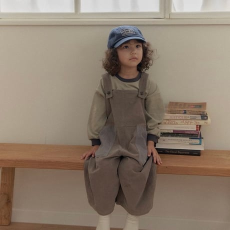 amigo/7. corduroy two color overalls  XS-XL