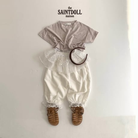 saintdoll/25. linen crop T-shirt S-XL