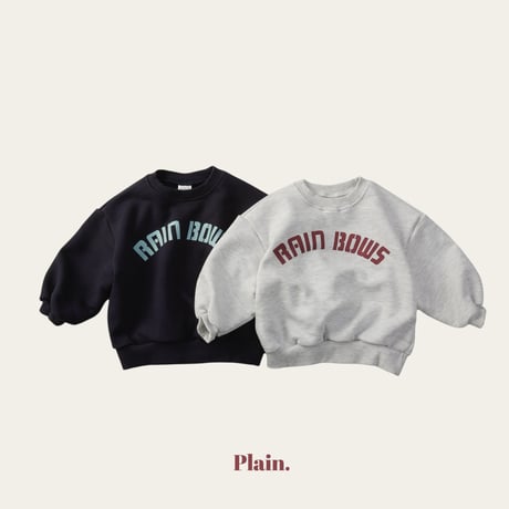 plain/31. rainbow man-to-man XS-XL