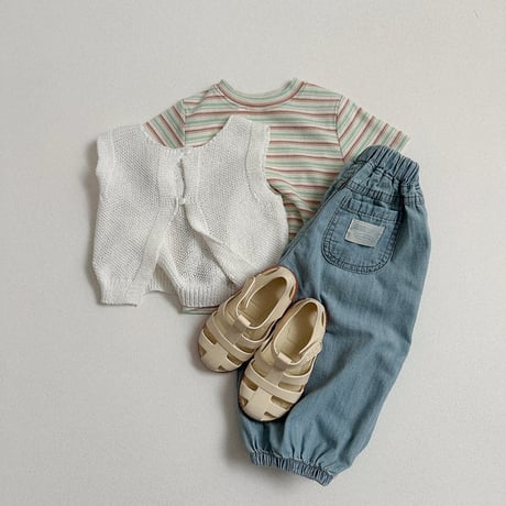 minirobe/22.  Slub denim jogger pants  S-XL