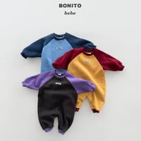bonito/94. two color raglan suit 6M-18M