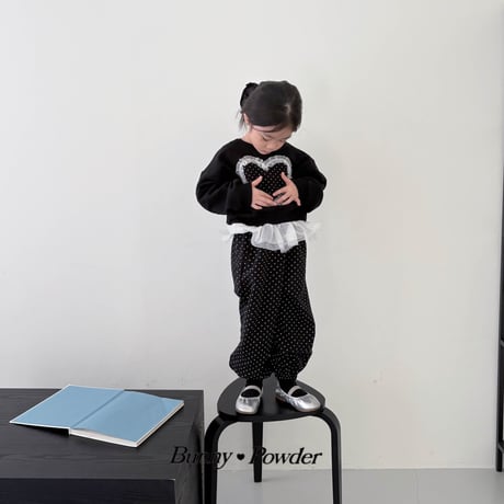bunnypowder/53. heart man-to-man S-XL