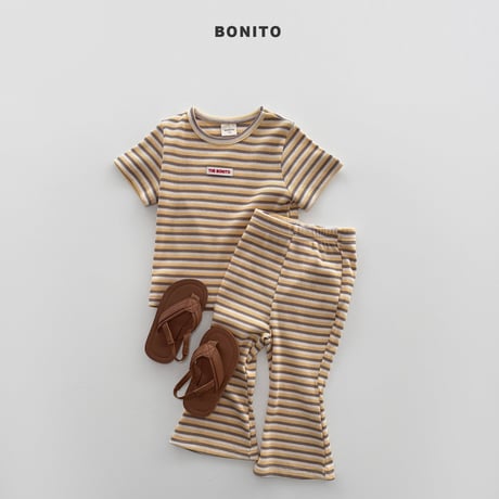 bonito/104. slim stripe set JS-JM