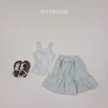 soybean/91. plan sleeveless set skirt XS-XL