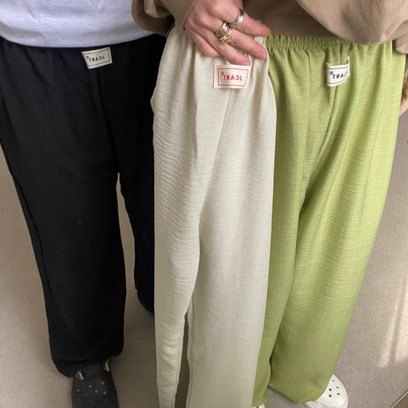 mikki/19. knee anna linen pants ADULT