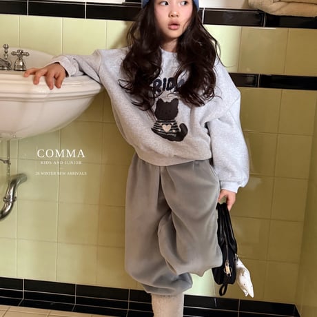 comma/5. knit cat man-to-man 140-150