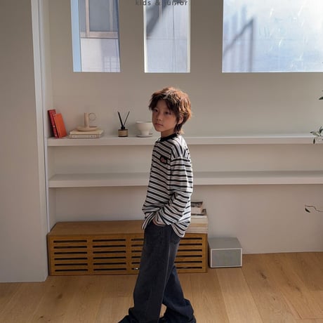 owen/19. happy stripe T-shirt S-XL