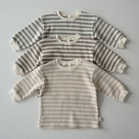 thebeige/12. Waffle long sleeve T XXS-L