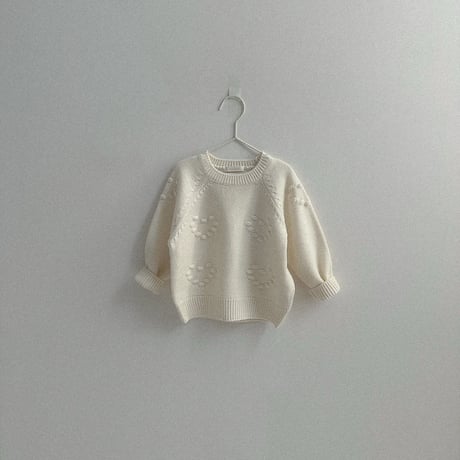 minirobe/3. Love eyelet knitwear   S-XL