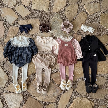 bebeholic/28. tonton ribbon yoobal leggings S(3-6M)-XL(18-24M)