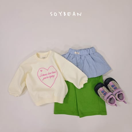 soybean/24. heart embroidery man-to-man JS-JM