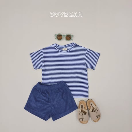 soybean/52. plan ) ice terry updown set XS-XL
