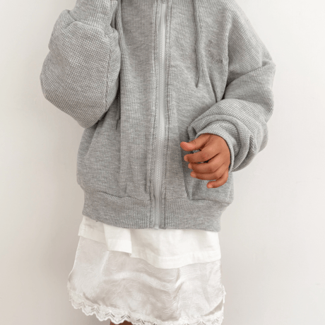 plain/8. cropple hood zipup XS-XL
