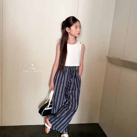 comma/223. crop two line sleeveless 110-130