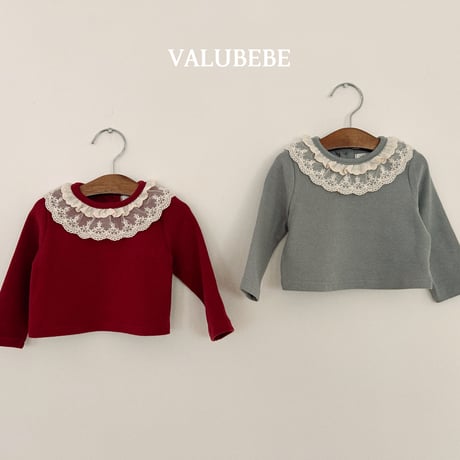 valubebe/4. lace kangkang fril T-shirt 6M-S