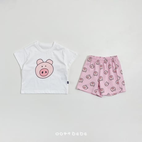 oottbebe/44. happy friends ( kids ) T-shirt XS(1-2Y)-XL(6-7Y)