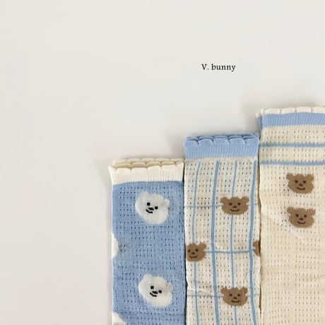 vbunny/29. cloud flower socks set FREE(32CM)