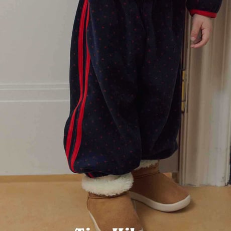 tinyhiker/18. peuty dot fleece pants XS-XL
