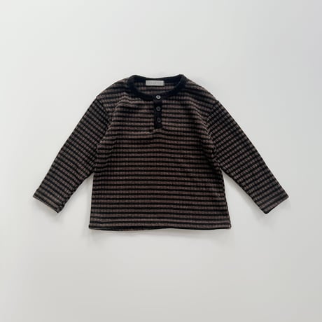fromi/71. Striped Henley Tee? S-XL
