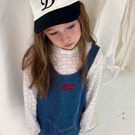 poisson/38. denim one-piece S-XL