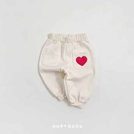 oottbebe/19. heart pocket pants XS(1-2Y)-XL(6-7Y)
