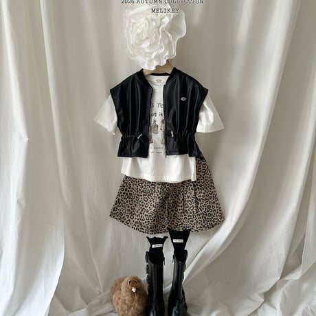 melikey/100. string ledder vest JS-JM