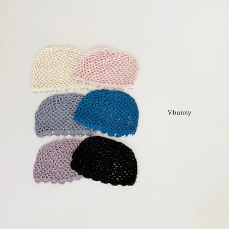 vbunny/18. pearl short beanie FREE(54-56CM)