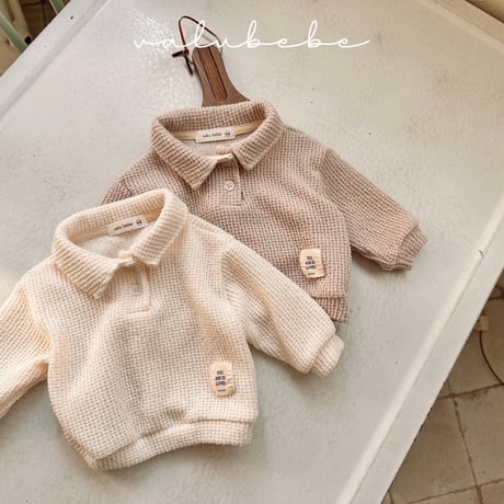 valubebe/18. dalkong knit collar T-shirt 6M-S
