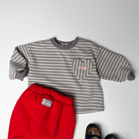 andbutter/48. Heart Pocket Tee XS-XL