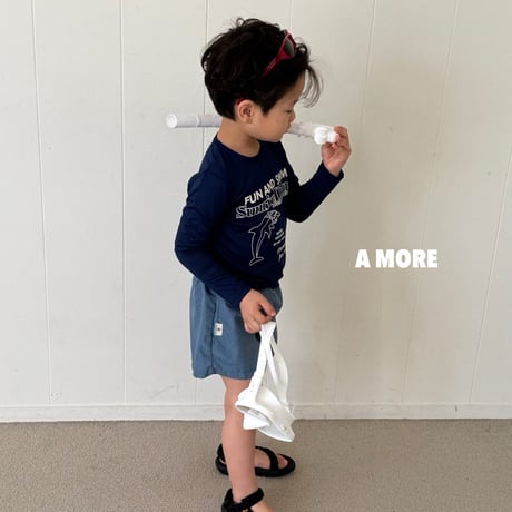 amore/53. whale swim T-shirt XS-XL