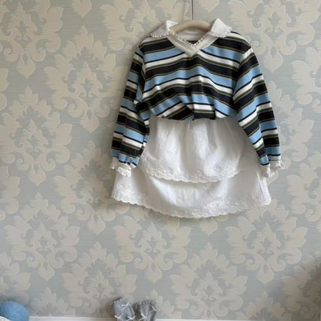 aiai/25. sugar stripe T-shirt 90-130