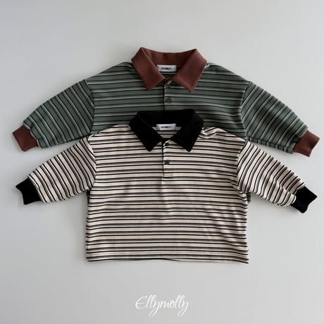ellymolly/126. click peach collar T-shirt 3-11