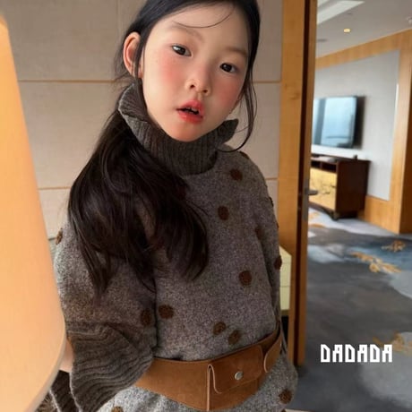 dadada/4. cocoa knit poncho set JS-JL