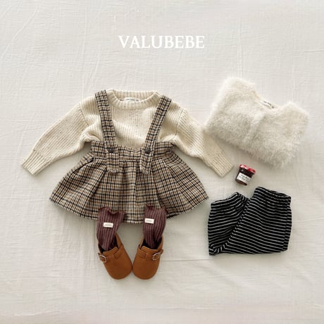 valubebe/83. check pleated skirt 6M-S