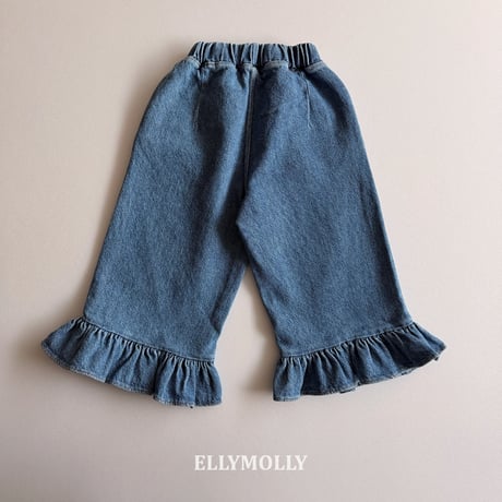 ellymolly/138. jelly fril denim pants 13-15