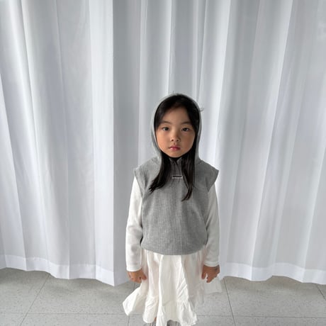 pepper/4. waffle vest hood XS-XL