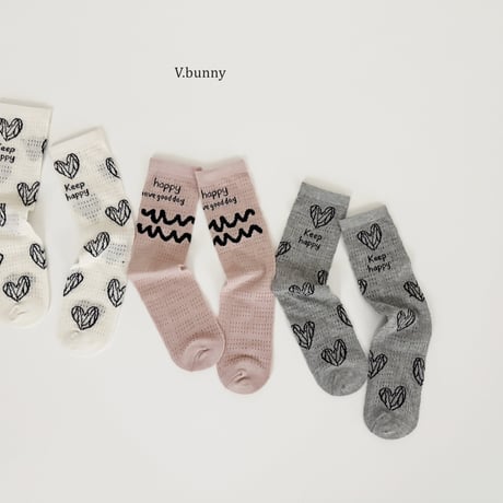 vbunny/52. happy drawing socks set FREE