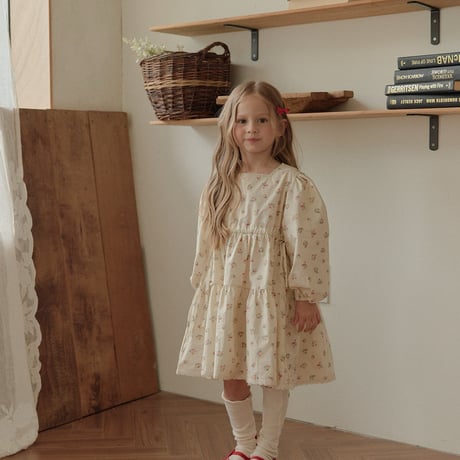 melikey/110. vintage flower one-piece JS-JM