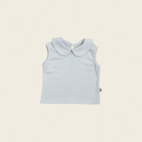 oottbebe/77. pastel sleeveless collar T-shirt XS(1-2Y)-XL(6-7Y)